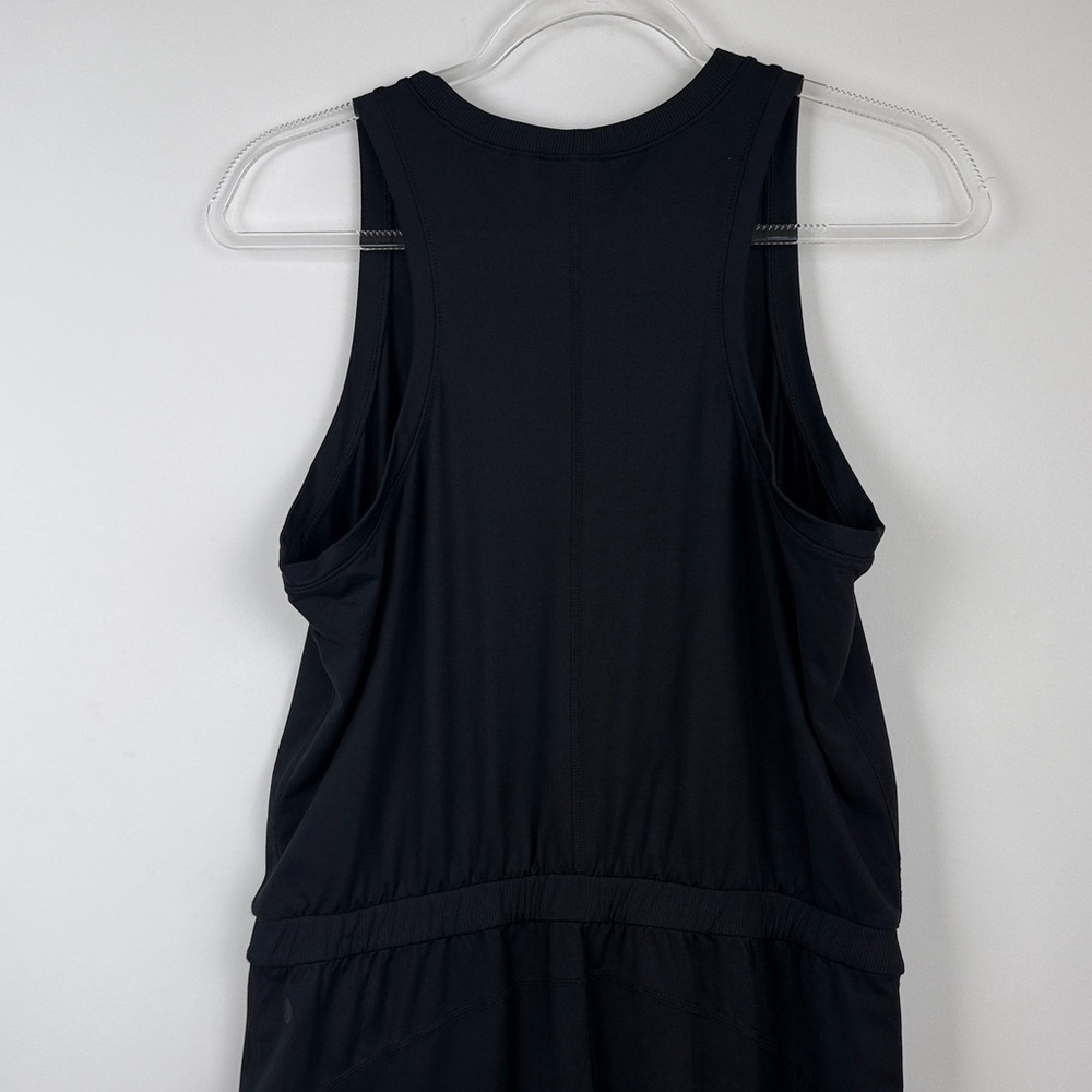 Zella Live In Jogger Black Sleeveless V-Neck Jumpsuit Size Medium - Picture 8 of 9